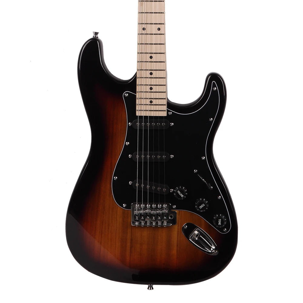 Stylish Electric Guitar with Black Pickguard