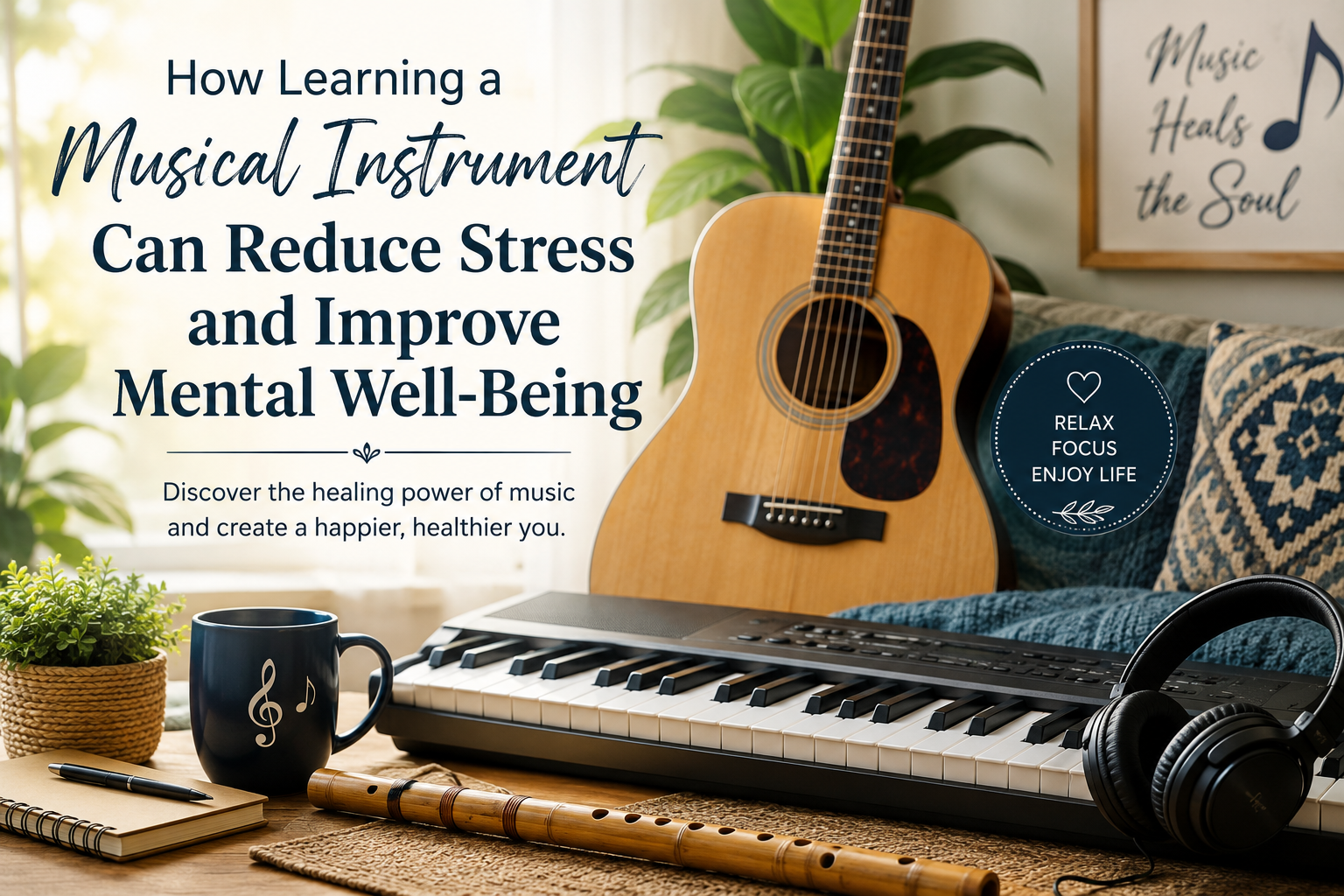 How Learning a Musical Instrument Can Reduce Stress and Improve Mental Well-Being