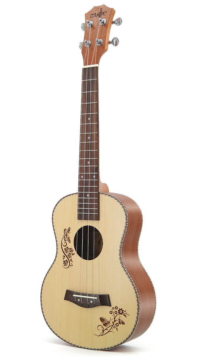 26-Inch Peach Heart Mahogany Ukulele