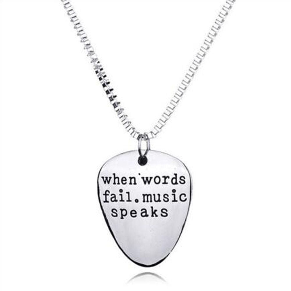 Music Letter Pendant