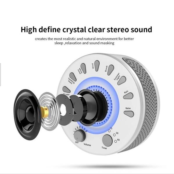 Sleep Sound Machine with 9 Built-In Soothing Sounds