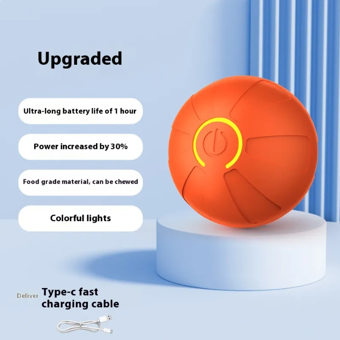 Pets Electric Jumping Ball Automatic Dog-teasing Luminous Pet Products Pets Dogs Training Products Ball Toys For Dogs Resistance