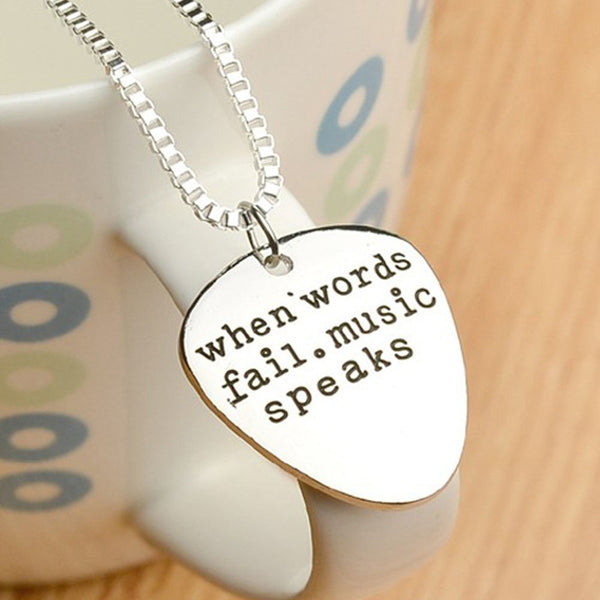 Music Letter Pendant