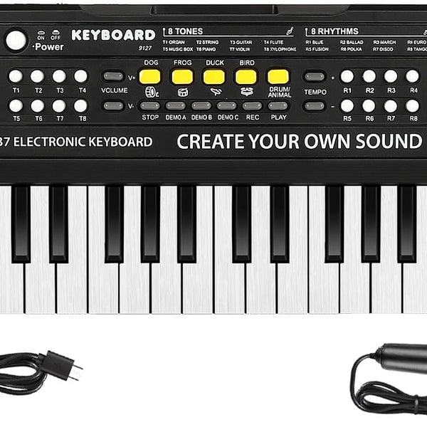 Kids 37-Key Electronic Piano with Microphone