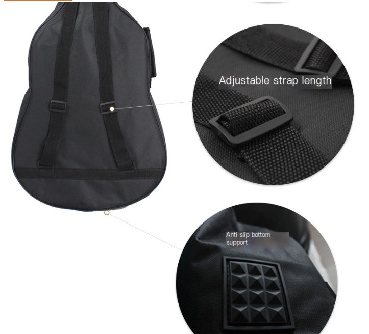 41-Inch Thick Guitar Backpack with Dual Straps