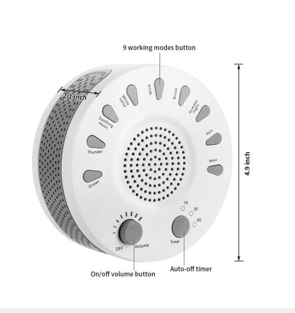 Sleep Sound Machine with 9 Built-In Soothing Sounds