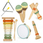 Neutral-Tone Wooden Montessori Musical Instrument Set for Toddlers