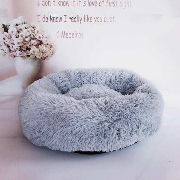 Plush Round Pet Nest Bed