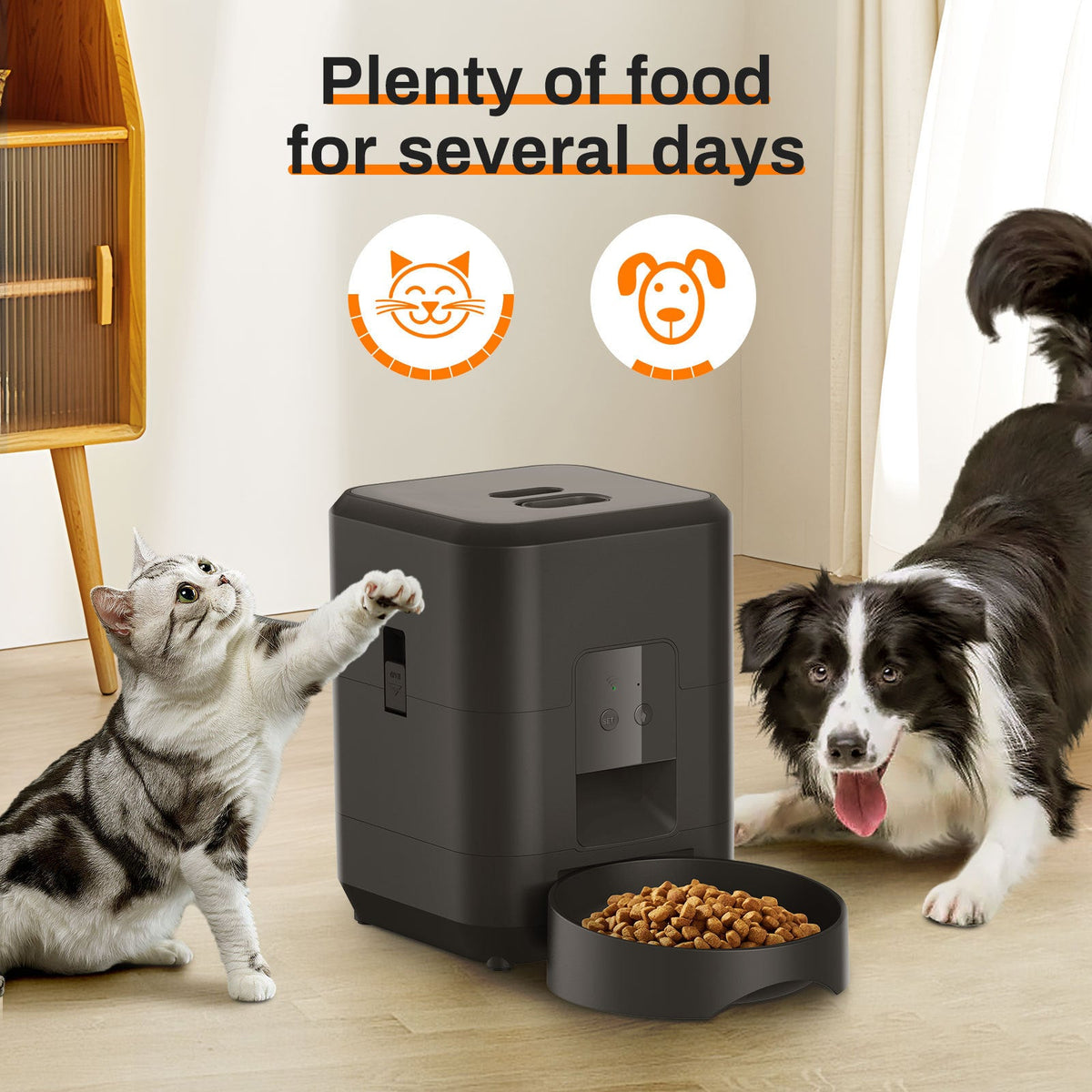 Smart Automatic Pet Feeder with WiFi & Timer