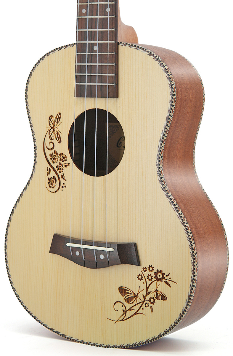 26-Inch Peach Heart Mahogany Ukulele