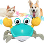 Interactive Crawling Crab Dog & Cat Toy with Lights & Sounds