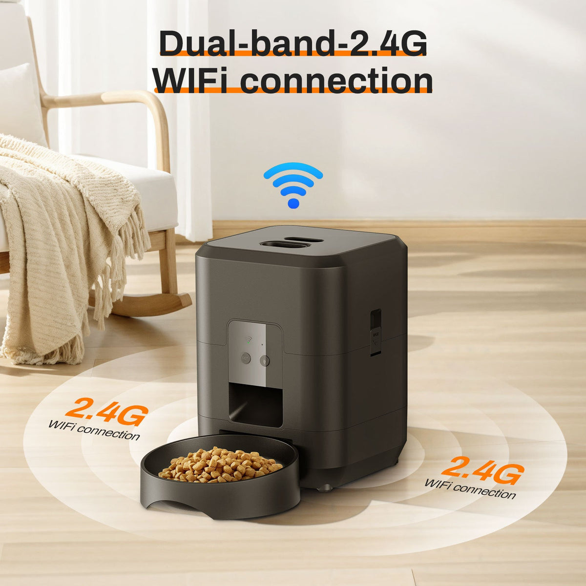 Smart Automatic Pet Feeder with WiFi & Timer