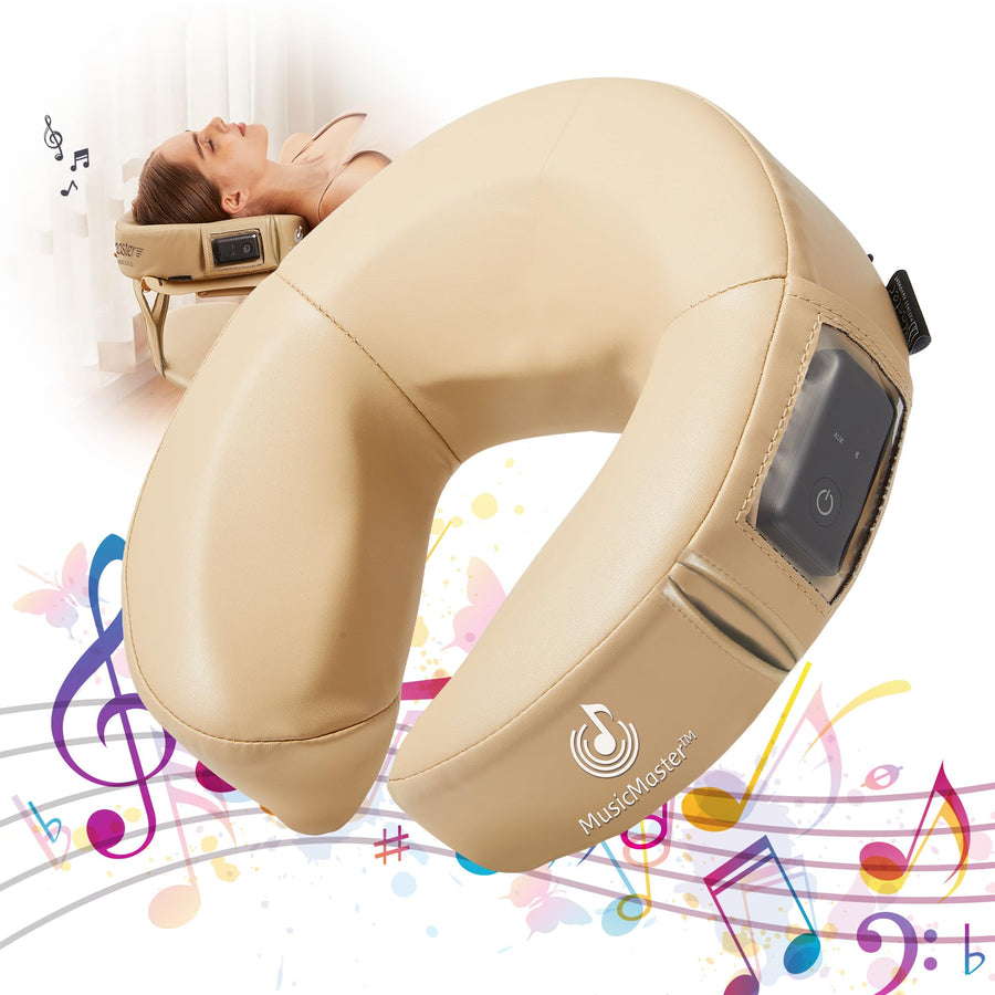 Bluetooth Music Face Cradle Cushion with Stereo Speakers & Memory Foam