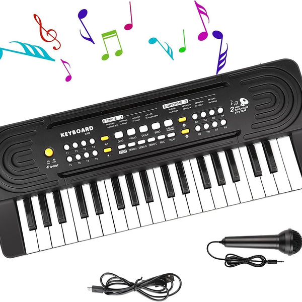 37 Key Upgrade Keyboard Piano for Kids Music Toy Piano Keyboard for Beginners Electronic Piano Toys for 3 4 5 6 Year Old Boys Girls Gifts Ages 3-5