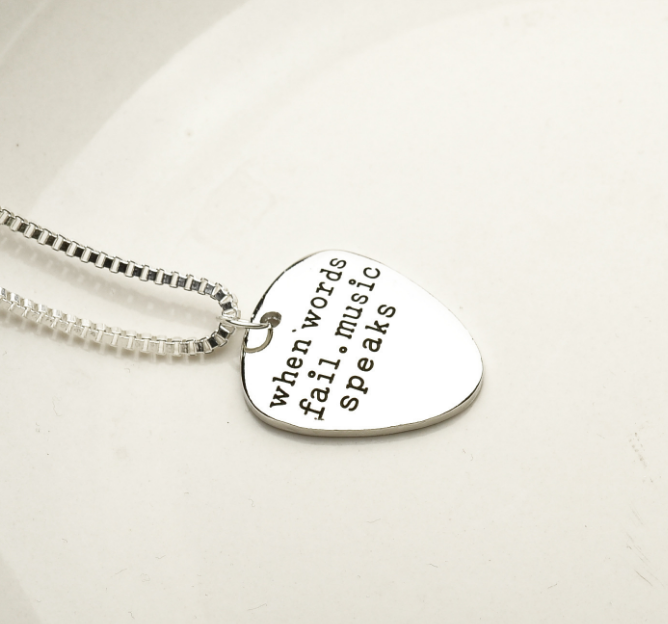 Music Letter Pendant