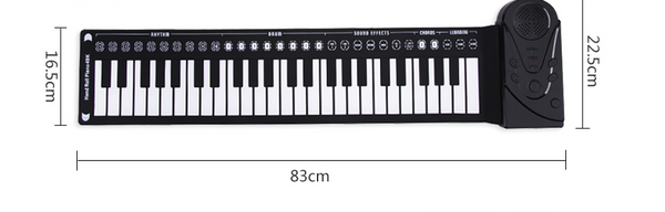 Portable Roll-Up Piano Keyboard