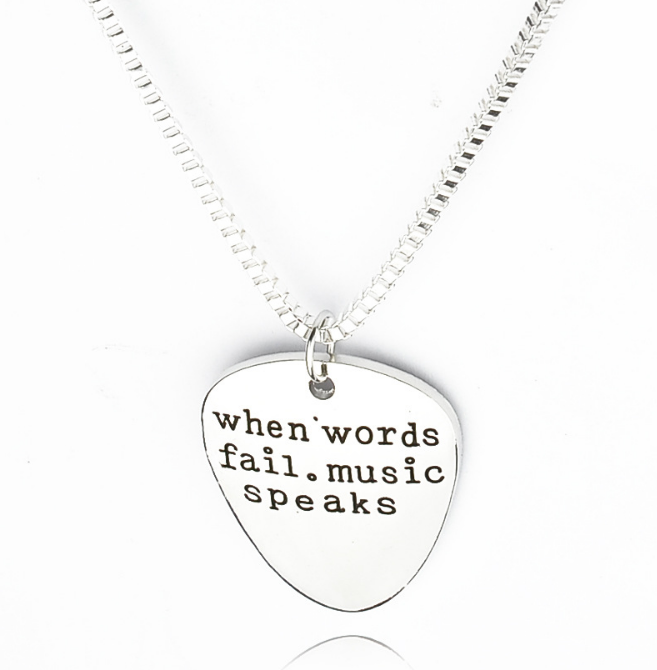 Music Letter Pendant