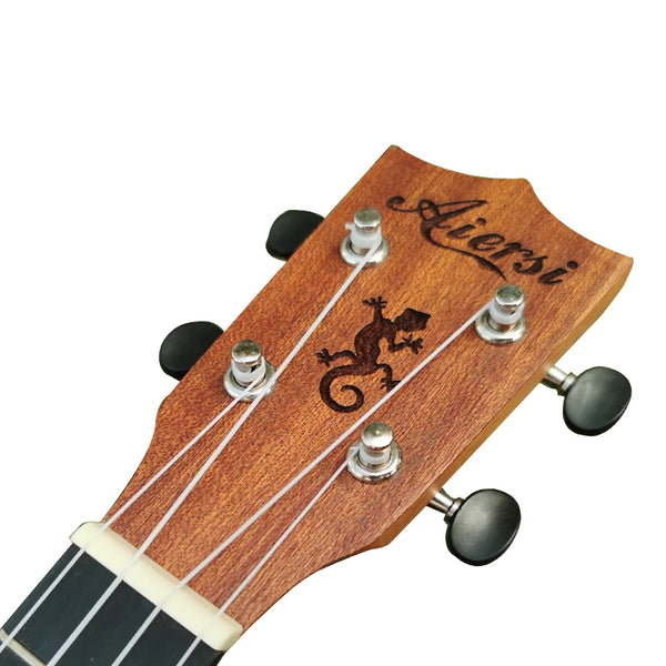 Aiersi 21 Inch Mahogany Soprano Ukulele Guitar 4 String Hawaiian Mini Guitar