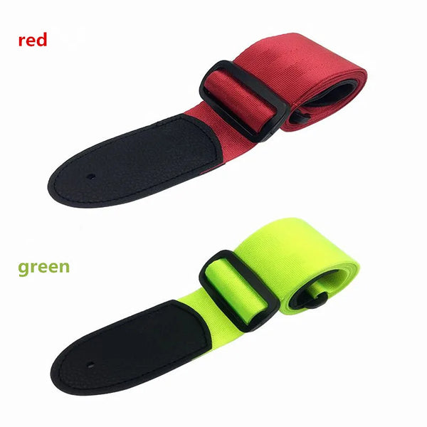Acoustic Guitar Strap Leather Adjustable