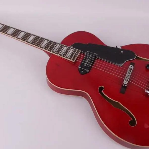 Good Quality Jazz Hollow Body Double F Hole Red Electric Guitar