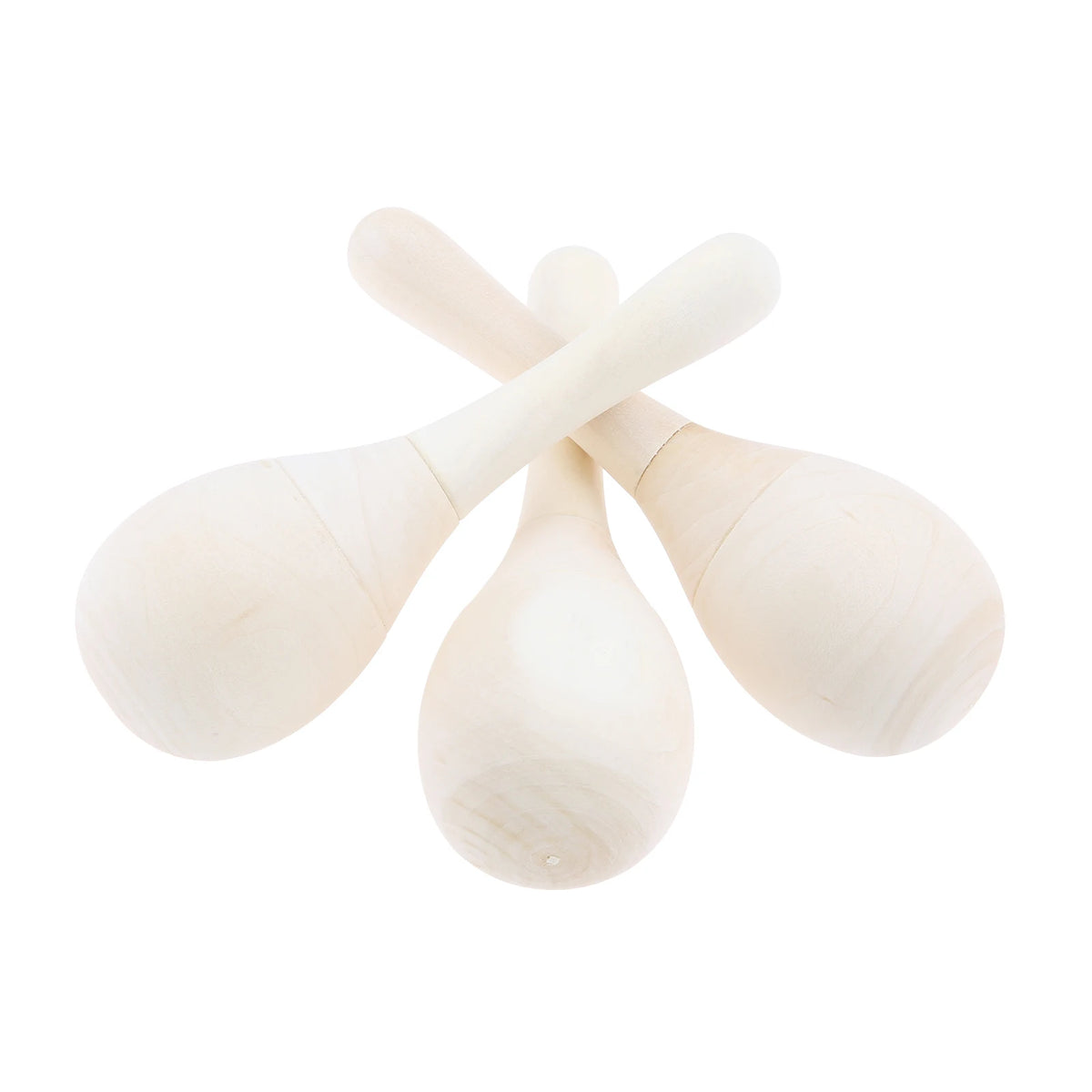 12pcs Wooden Maracas 4.5Inch Easy Griping