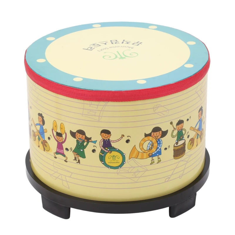 8 Inch Wooden Floor Drum Carnival Percussion Instrument with 2 Mallets