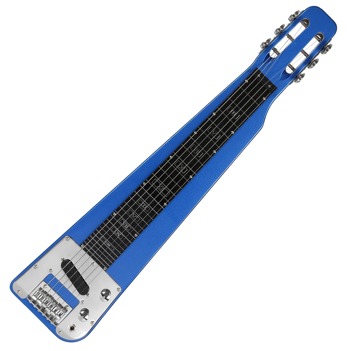 Lap Steel Guitar 6 String Slotted Headstock with Gigbag & Slide Bar