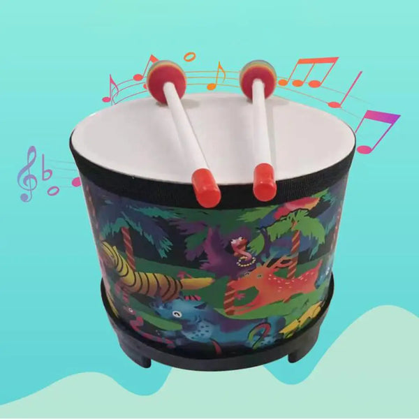 Wooden Floor Drum with 2 Drumsticks