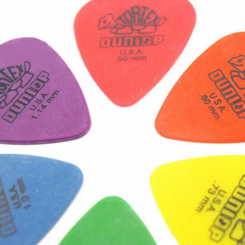 10pcs Dunlop Guitar Picks 6 Thickness Options for Acoustic & Electric Guitar