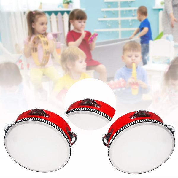 Children Portable Wooden Tambourine