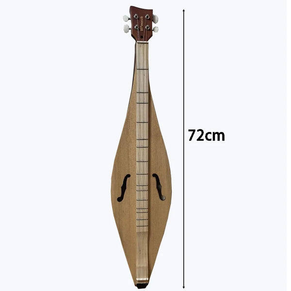 Portable Dulcimer Guitar 4 String Wooden
