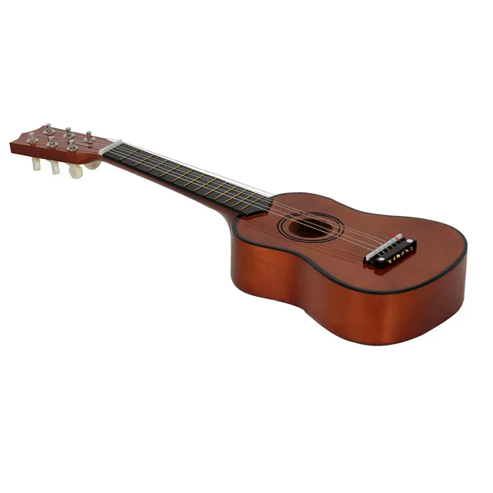 21 Inch Basswood Ukulele 6 Strings Small Acoustic Mini Guitar Toy