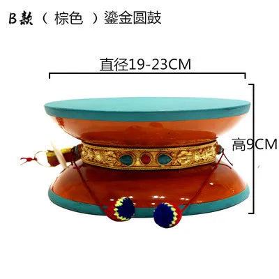 Nepalese Handmade Sheepskin Tambourines