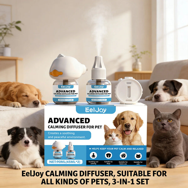 EelJoy Dog & Cat Calming Pheromone Diffuser Kit – 45ml, Anti-Anxiety & Stress Relief