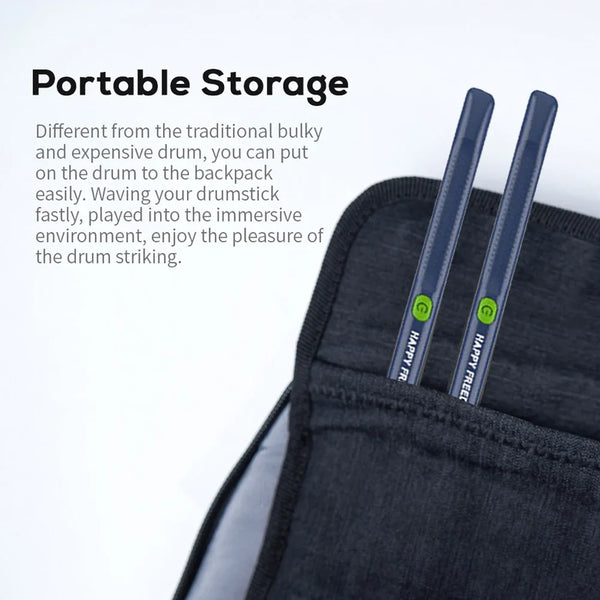 Air Drum with Drumsticks Set Portable Electronic Virtual Drum for Beginners