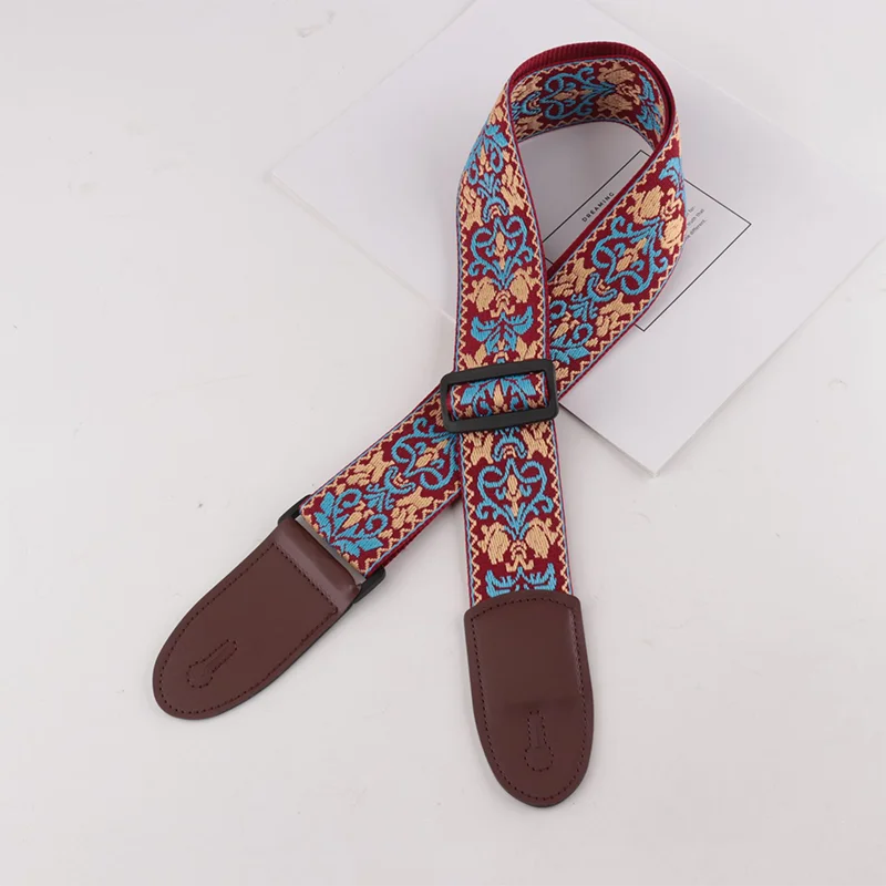 Adjustable Pure Cotton Guitar Straps Multi-Color