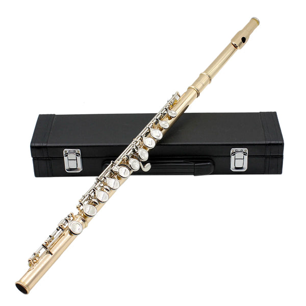 SLADE 16 Closed Holes C Key Concert Flute Professional Woodwind with E Key