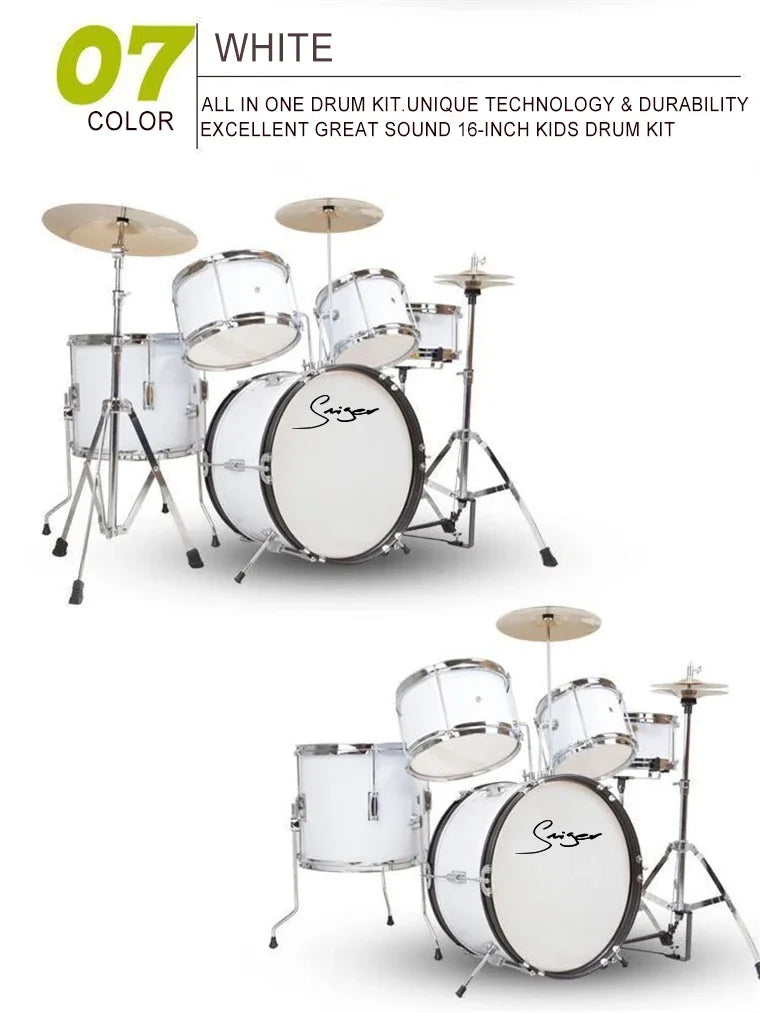 Drum Kit  High Quality Musical Percussion Instrument 5 Piece