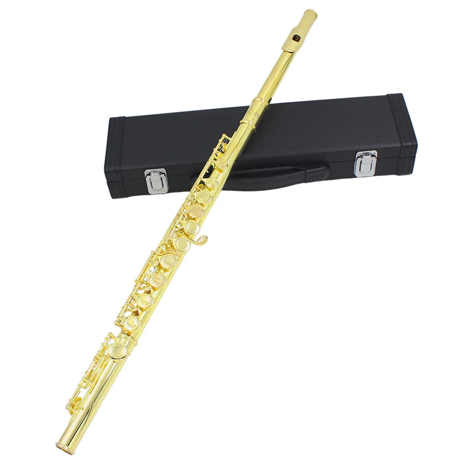 SLADE 16 Closed Holes C Key Concert Flute Professional Woodwind with E Key