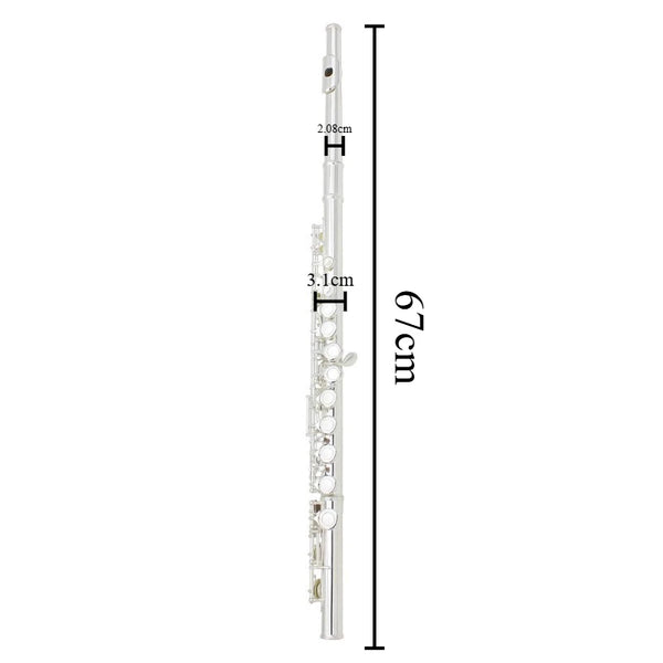 Professional Flute C Tone Metal