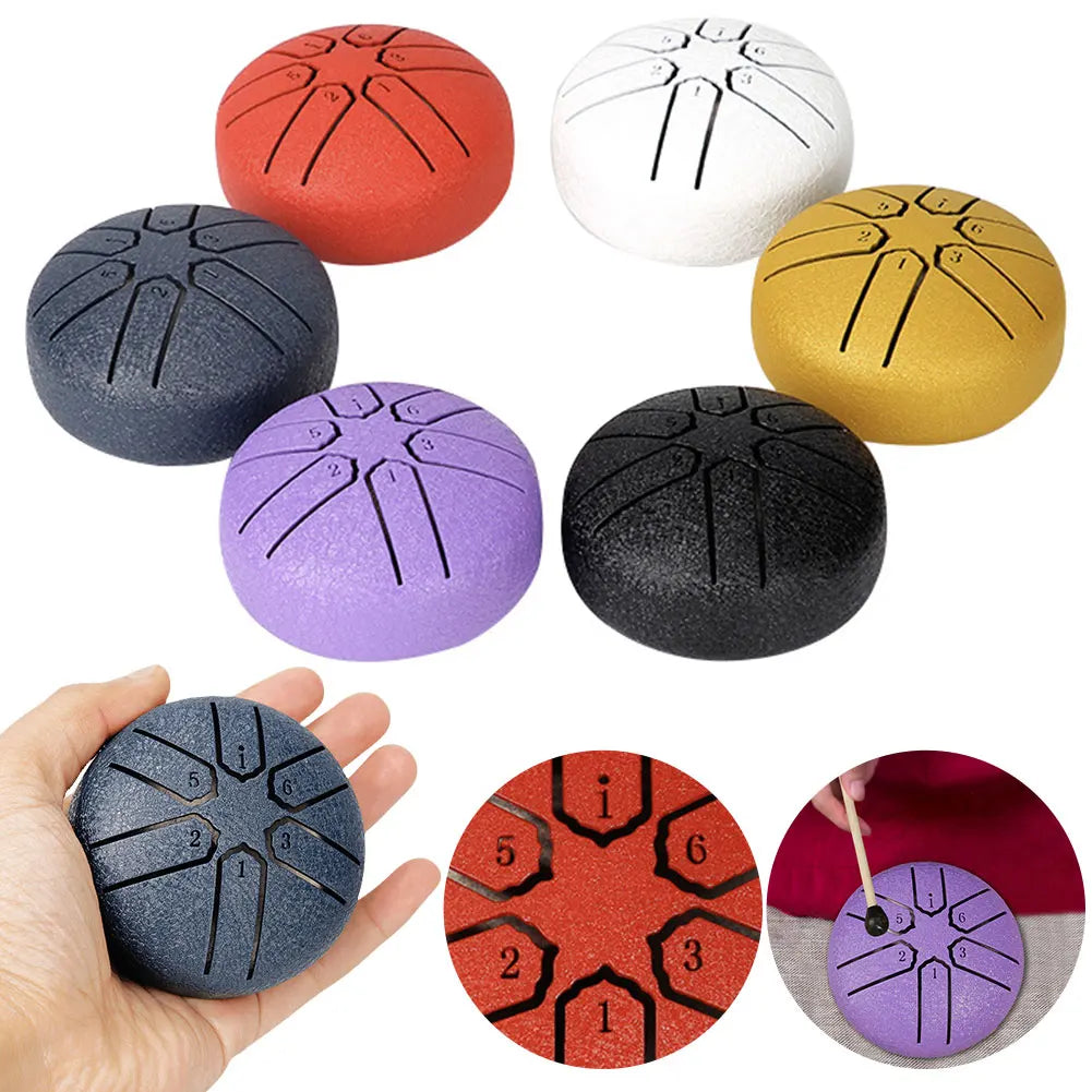 3 Inch 6 Notes Rain Drum Outdoor Rain Chime for Yoga Meditation