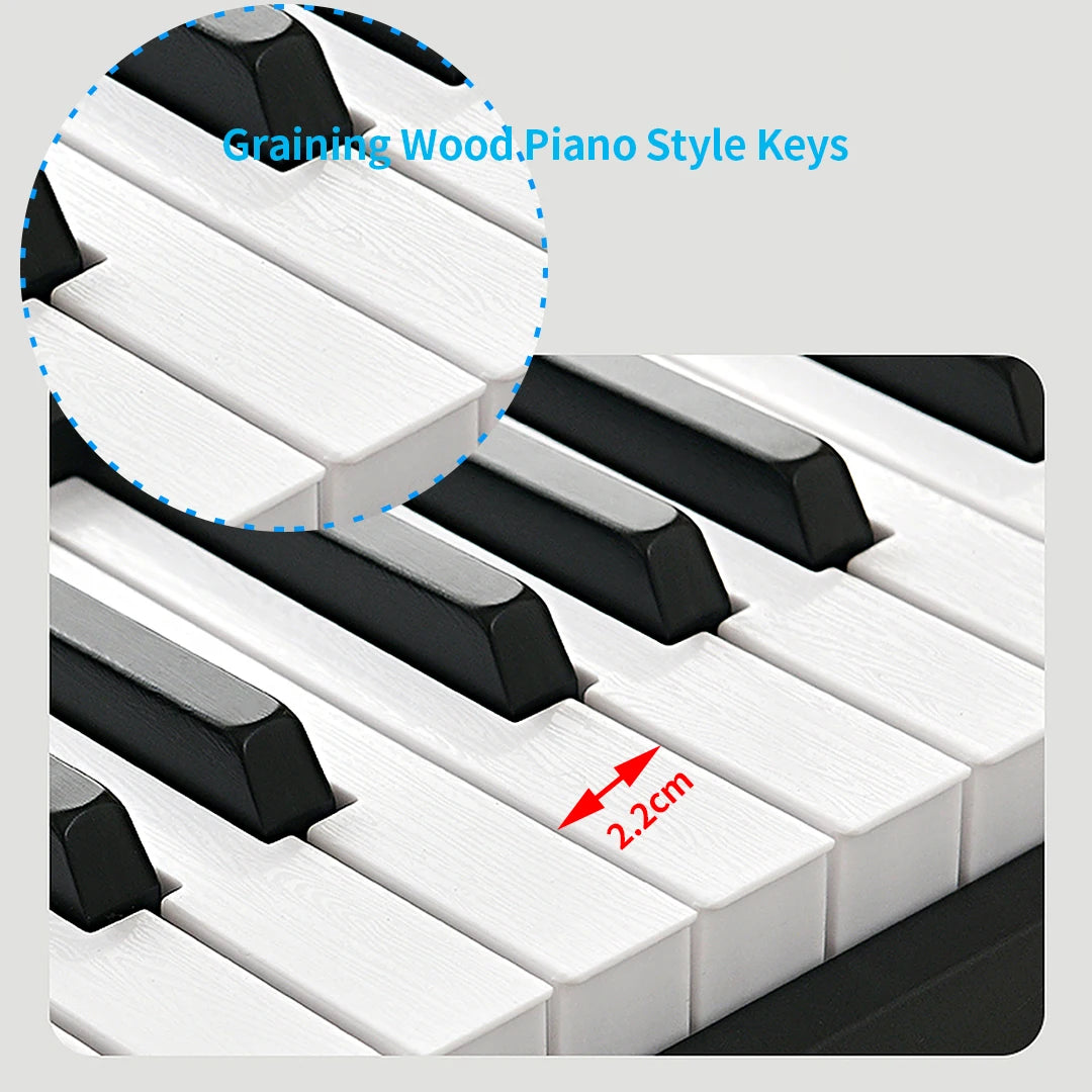 88 Keys Folding Piano Professional Synthesizer Midi Digital Electronic Organ