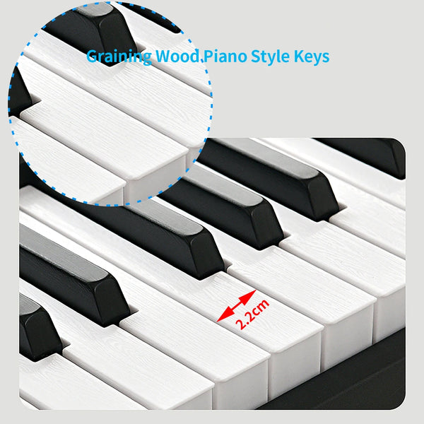 88 Keys Folding Piano Professional Synthesizer Midi Digital Electronic Organ