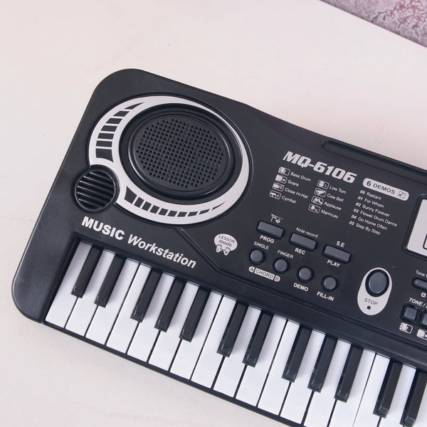 61 Keys Black Digital Electronic Keyboard Electric Piano Kids Gift