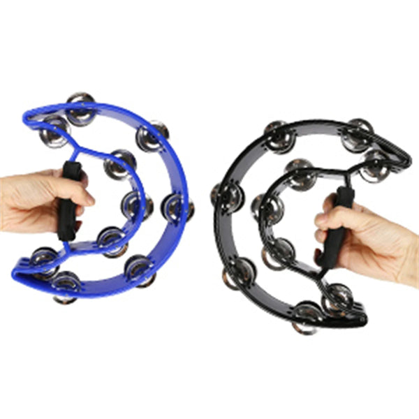 Miwayer Hand Held Half-Moon Tambourine