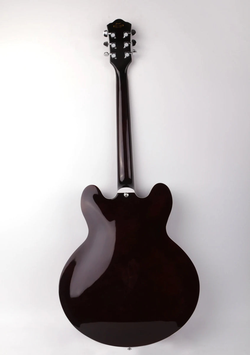 Jazz Hollow Body F Hole Double Cutaway Blue Electric Guitar