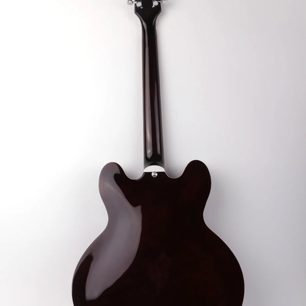Jazz Hollow Body F Hole Double Cutaway Blue Electric Guitar