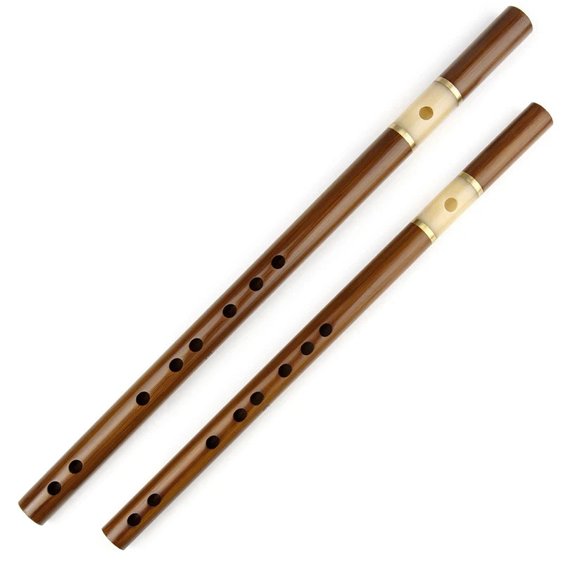 Bamboo Flute F Key Ancient Style Horizontal Non Membrane Advanced Performance