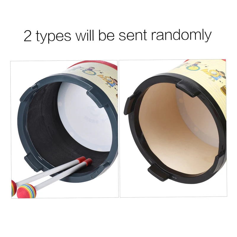 8 Inch Wooden Floor Drum Carnival Percussion Instrument with 2 Mallets