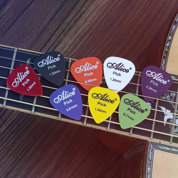 24-50PCS Matte Alice Guitar Picks Acoustic Electric Bass 0.58-1.5mm